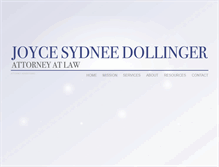 Tablet Screenshot of joycedollinger.com